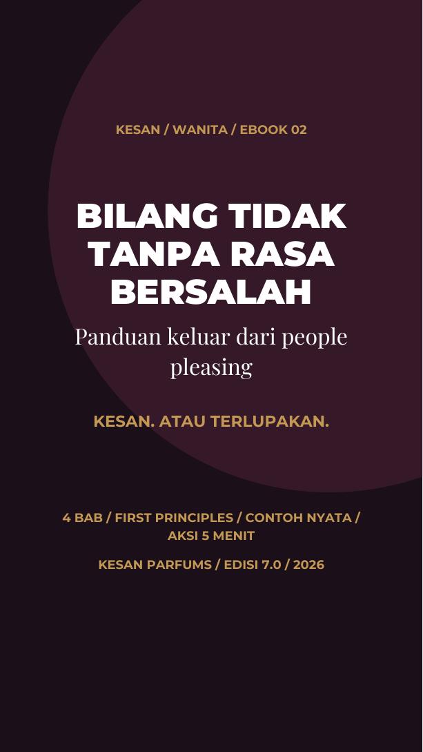 Sampul BILANG TIDAK TANPA RASA BERSALAH